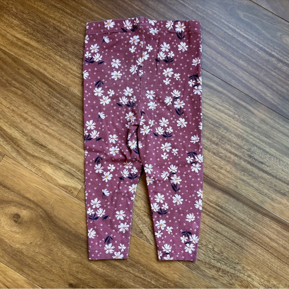 4 for $10 ๐ Carter's Denim Style Loose Top with Burgundy Floral Pants - Picture 9 of 9